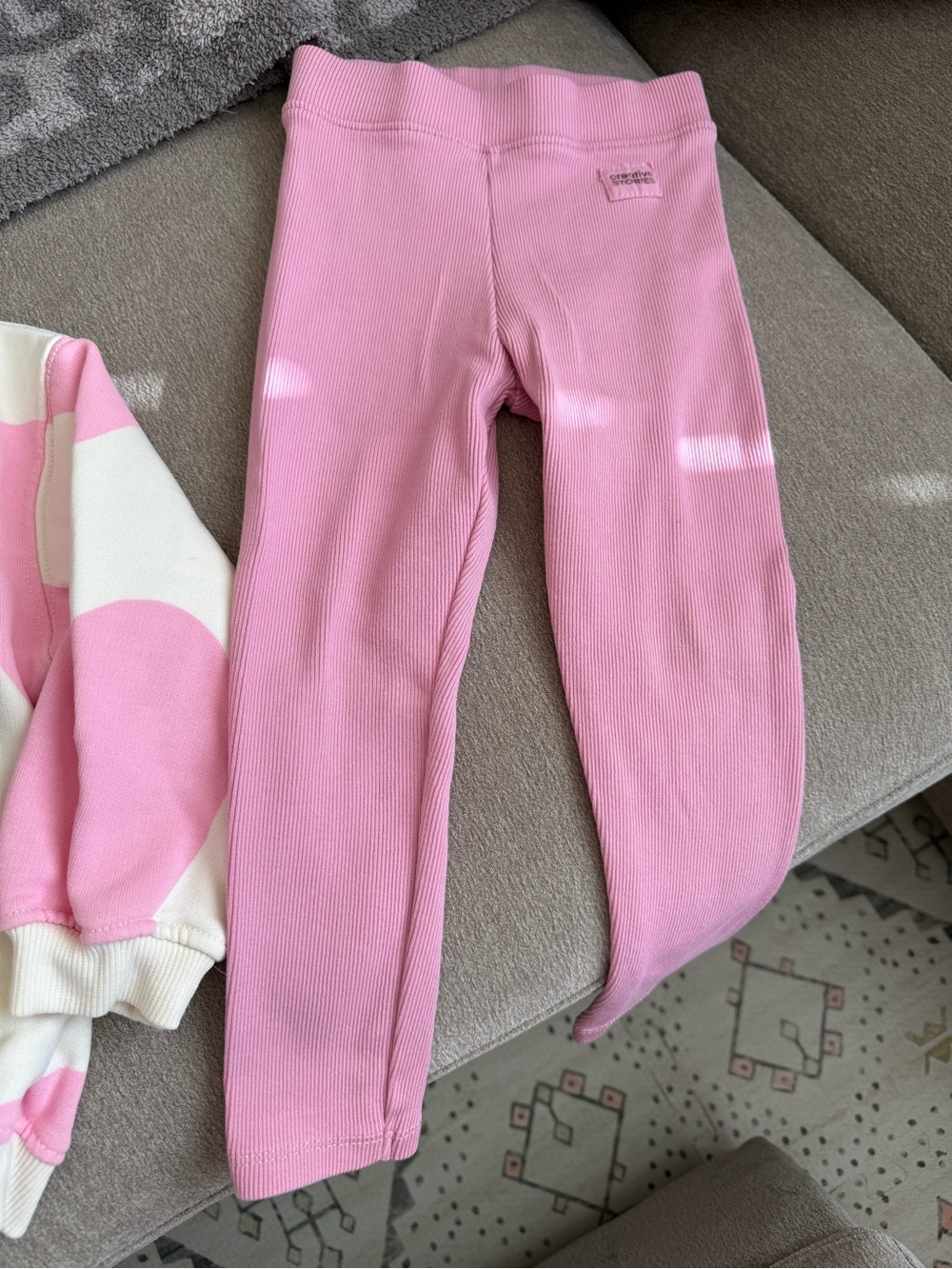 Zara Pink and White Heart Matching Set (3T) - Picture 3 of 5